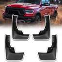 Mud Flaps with Fender Flare Mud Guards Compatible with 2019-2024 Dodge Ram 1500 82215488AB 82215489AB Splash Guards for Trucks Front & Rear Side 4pcs
