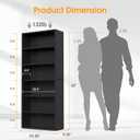Sweetcrispy 6 Shelf Bookcase Open Display Bookshelf Storage Organizer