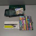 Artecho Watercolor Paint Set 100 Colors with Metallic in Portable Box, Paint Kit with Watercolor Papers and Brushes, Water Color Set for Beginners & Professionals