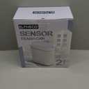 ELPHECO Bathroom Trash can Motion Sensor, AutomaticGarbage can, Slim Plastic Smart Trash Bin with Lid, Commercial Intelligent Wastebaskets for Bedroom, Bathroom, Office, White Grey