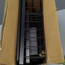 Dish Drying Rack, 2 Tier Dish Racks for Kitchen Counter, Compact Drying Rack Kitchen, Rust-Resistant Dish Drainer, Detachable Space-Saving Dish Rack with Drainboard, Utensil Holder, Black