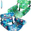 FindUWill Inflatable Pool Floats Adult, 2 Pack Pool Float Chair Heavy Duty Floating Lounge Chairs, Pool Floaties for Summer Party, Blow up Rafts for Pool Beach Lake