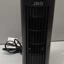 JRD 13'' Tower Fan with 3 Speeds, 80 Oscillating, 23ft/s Bladeless Desk Fan, Quiet Operation, Compact & Portable Table Fan for Bedroom Home Office Desktop