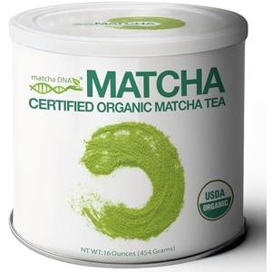 MATCHA DNA Certified Organic Matcha Green Tea Powder (16 oz TIN CAN) (Set of 3)(BB: 10/2027)