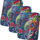 hyha Printed Couch Cushion Covers, Floral Sofa Covers Washable for 3 Cushion Couch, Stretch Pattern Outdoor Cushion Covers for Patio Furniture with Elastic Bottom(3 Packs, Paisley)