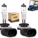 10L0L Halogen Headlight Bulb for EZGO 1994-up and Club Car DS 1999 up & Precedent 2004-up,12V 37W 886 Golf Cart Light Bulbs, OEM# 101988101, 74004G01 (Pack of 2)