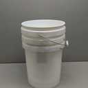 United Solutions 5 Gallon Bucket - 3 Pack, White, Heavy Duty BPA-Free Plastic Bucket, Comfortable Handle, Easy to Clean, Perfect for on The Job, Home Improvement, or Household Cleaning