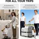 5-in-1 Luggage Straps for Suitcases, TSA Buckle Adjustable Elastic Luggage Connector Straps, Two Short and One Long, Fits Up to Three Suitcases in Mixed Sizes, Bottle Clip and Bag Hook, Black