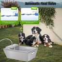 4Gal Automatic Livestock Water Trough for Horse Metal Auto Dog Water Bowl Dispenser for Dogs Large Capacity Self Filling Livestock Waterer Feeder for Dogs Horse Goat Sheep Pet