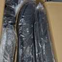 Sytas Executive Leather Office Chair, Comfy Desk Chair with Adjustable Headrest & Flip-up Padded Arms & Lumbar Support, Adjustable Hight and Tilt, Rolling Swivel Chair, Black