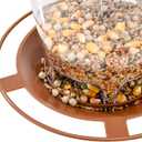 Hanizi Bird Feeder Outdoor Hanging for Wild Bird Seed, Brown