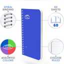 3 x Small Spiral Notebooks - 24-Pack College-Ruled Mini Notepads 3x5 for School, Home, Office - Pocket-Sized for On-the-Go Writing - 60 Sheets per Pad, Assorted Colors