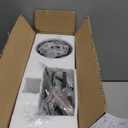 23.62'' Modern Drum Chandelier 6-Light Farmhouse Black and Gold Dining Room Light Fixture Industrial Large Pendant Lighting Rustic Hanging Light Fixtures Chandeliers for Living Room Kitchen Entryway