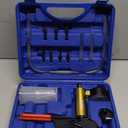 Orion Motor Tech Brake Bleeder Kit with Hand Vacuum Pump and Adapters, Brake Bleeding Kit for Brake Fluid Power Steering Fluid More, Vacuum Brake Bleeder Pump with Pressure Gauge (Blue)