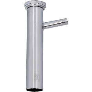 EZ-FLO 1-1/2 Inch x 8 Inch Dishwasher Tailpiece, Direct Connection for Tubular Drain Applications, 5/8 Inch OD Branch, Chrome Finish, 35088