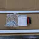 PetSafe 1-Piece Sliding Glass Pet Door for Dogs and Cats - Adjustable Height up to 80 11/16"- Large, White, No-Cut DIY Install, Aluminum Patio Panel Insert, Great for Renters or Seasonal Installation (75 7/8" to 80 11/16" Sliding Door)