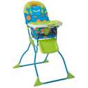 Cosco Simple Fold Deluxe High Chair with 3-Position Tray & Simple Fold High Chair, Elephant Puzzle