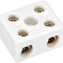 uxcell 2 Way Ceramics Terminal Blocks High Temp Porcelain Ceramic Connectors for Electric Wire Cable