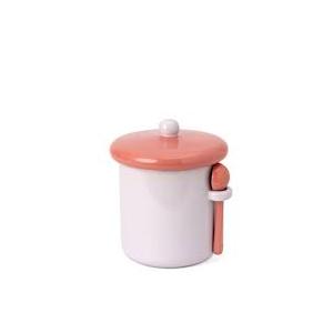 Core Ceramic Jar with Spoon, Purple, 23.5 oz