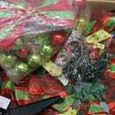 MARTINE MALL 6FT Whimsical Pop Up Christmas Tree with 8 Mode 180 Warm Lights, Collapsible Foldable Christmas Tree Pull Up Fully Decorated Xmas Trees with 117PCS Christmas Ornaments for Indoor Outdoor (Green)