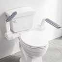 Gray Toilet Safety Rails, Assist Seat Handles for Seniors