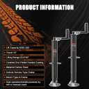 5000lbs A-Frame Trailer Jack,30" Lift 20-24V Cordless Drill Compatible with Adjustable Drop Leg for RV Trailer, Horse Trailers, Utility Trailers