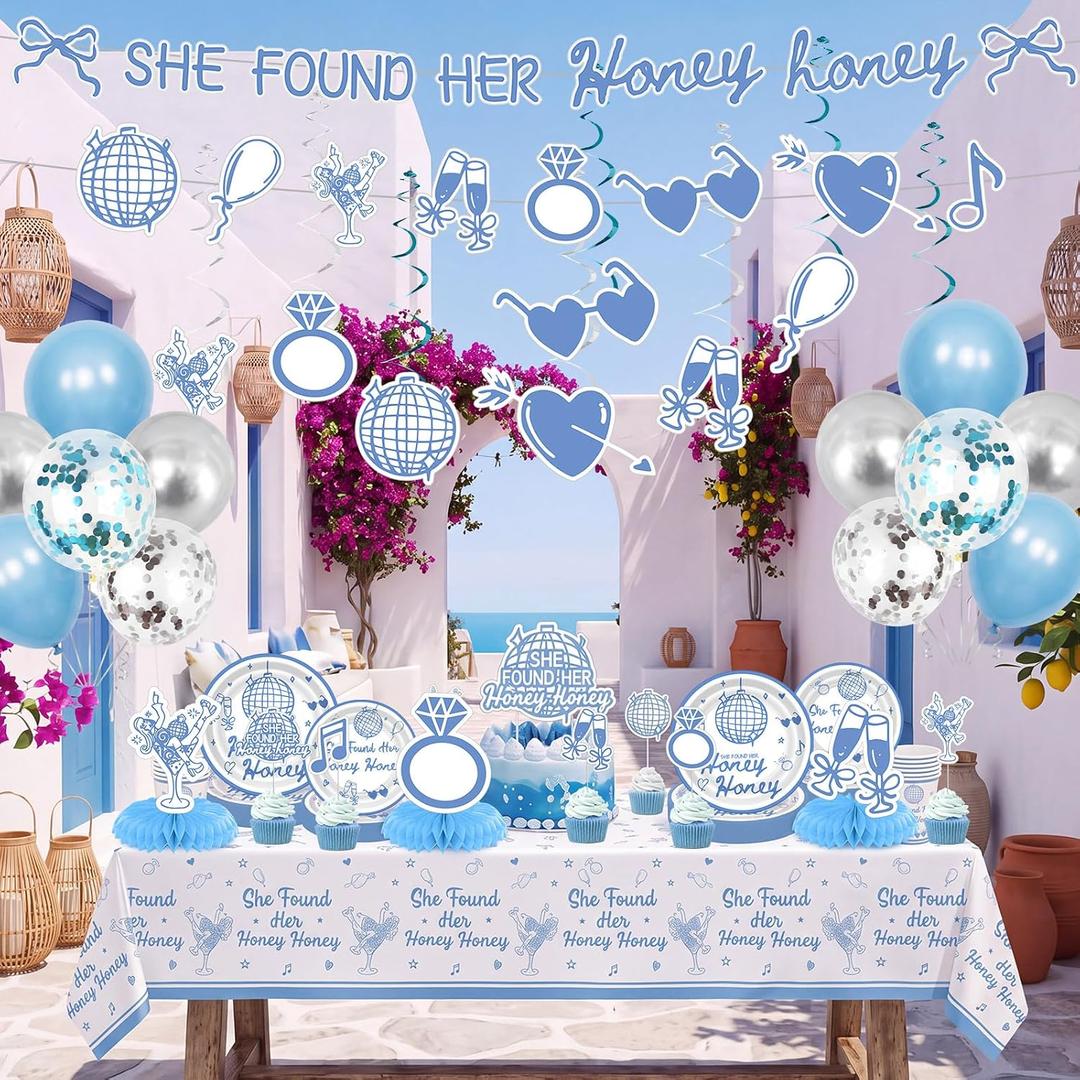 135 Pcs She Found Her Honey Honey Bachelorette Party Supplies Serves 25