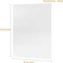 JINMURY Acrylic Sheets, 5 Pack 8x10 Inch Frosted 1/8 Inch Thick Decorative Signage, Perfect for Signage and Craft Projects