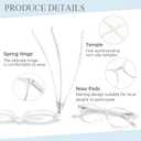 NORPERWIS 5 Pairs Reading Glasses - Standard Fit Spring Hinge Readers Glasses for Men and Women (5 Pack Transparent, 1.00)
