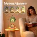 Candle Warmer Lamp with Timer Dimmer - Birthday Gift for Women Mom, Electric Wax Melter Warmer Adjustable Height for Jar Candles Housing Warming Home Decor (Green)