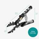 Navaris 25-in-1 Electrician's Multitool - Multi-tool w Pliers Wire Cutter Wrench - Anti-Rust Cr-V Steel Construction - Ergonomic Handle - Multitools & Accessories for Electricians