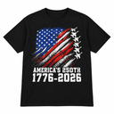 250 Years America Anniversary 250th Trump Washington Vintage T-Shirt, Small
