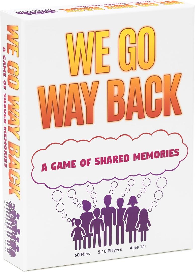 We Go Way Back  Board Games for Adults  Family Games  Party Games - Game Night  Give Clues, Cues, and Codes - Best Friend Game  Do You Know Your Family and Friends