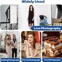 Photography Softboxes Kit with 6.6x10ft Backdrop Stands, 5 Tripod Stands, 3 Color Background Screen, Softbox with 85W Led Bulb, Photo Studio Equipment for Video Shoot, Product & Portrait