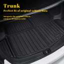 Vanseno Compatible for 2023 2024 2025 2026 Honda CRV Cargo Liner Cargo Mat Trunk Mat (Cargo Tray in Lowest Position) for Honda CRV 2023-2025 2026 Accessories Non Hybrid (Fit Lower Deck,Trunk Mat)
