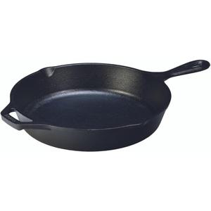 Lodge Seasoned Cast Iron Skillet - PFAS-Free, Non-Toxic Cookware - Use with an Oven, Stove, Grill, or Campfire - Naturally Non-Stick & Oven Safe - 12 Inches