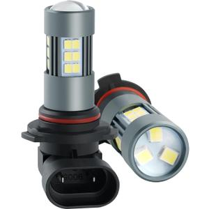 iFunyLED 9005 LED Fog Bulbs, Super Bright HB3 LED Fog Lights 6500K Cool White, Plug and Play, Replacement Lights for Cars Trucks SUV, Pack of 2