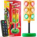 ArtCreativity Traffic Light for Kids - Christmas Gifts for Boys - Kids Games - 8 Modes with Remote - Classroom Educational Lamp - Real Traffic Light Rotation Mode