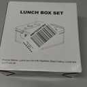 FAJSL Game Bento Box for Kids, Lunch Box with Thermo(9oz Food Jar), Folding Spoon, Removable Divider & Sauce Cup, Lunch Box Kids for School,Travel, BPAFree & Realistic Shape(Grey)