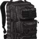 Mil-Tec Unisex Tactical Assault Pack - Rugged Durable Lightweight Ergonomic Versatile Outdoor Camping Hiking Backpack with Adjustable Padded Shoulder Straps & MOLLE Loops, Black, 36L