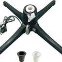 Rotating Christmas Tree Stand, 360-Degree Rotating Adjustable Tree Stand for up to 7.5ft Tall and 80lbs Rotating Christmas Tree Stand with Adjustable Remote Control (with Remote Control)