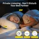 Bluetooth Pillow Speaker-Mini Portable Under Pillow Speaker with Sleep Timer, Wireless Sleep Aid with Stereo Bass Private Sleep Headphones for Side Sleepers-Gray