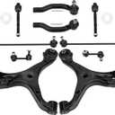DRIVESTAR 10PCS Front Lower Left & Right Control Arm and Ball Joint Assembly Suspension Kit, for Honda Civic 2013-2015, replace for MS601101 MS601100 K750126 K750125 EV800906 ES800913 ES800912 (CAK1272)