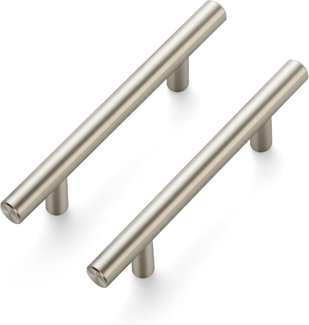 Ravinte 5 Pack 6 inch Cabinet Pulls Brushed Nickel Stainless Steel Kitchen Cupboard Handles Cabinet Handles, 3.5 inch Hole Center