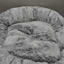 Bedsure Washable Dog Bed Medium Size Dog - Rectangle Fluffy Plush Big Pet Bed, Corduroy Fleece and Nonskid Bottom,30x24x8inches,Suitable for Pet Up to 35lbs,Grey