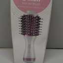 DAN Auto Dual Voltage Hair Dryer Brush(100V-240V),Travel Hair Dryer Brush with Multi-Function Plug Adapter,One Step Blow Dryer Brush and Styler Volumizer (White)