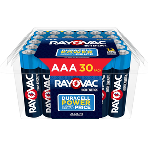 Rayovac High Energy AAA Batteries (30 Pack), Alkaline Triple A Batteries