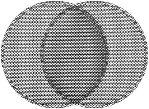 ACROPIX Universal 4.5 Inch Speaker Grills Mesh for Audio Subwoofer 118x124x9mm Grille without Frame Black - Pack of 2