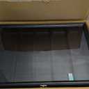 Belt Buckle Display Case, 5 Belt Buckle Holders Included, 17x12 Black Shadow Box with LED Light, Wall-Mounted Men's Belt Clip Storage Box, Lockable