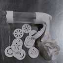 Cookie Press for Baking, Spritz Cookie Press, Cookie Press Gun Kit with 12 Cookie Press Discs and 6 Icing Tips, for DIY Biscuit Maker, Cake Icing Decoration,White